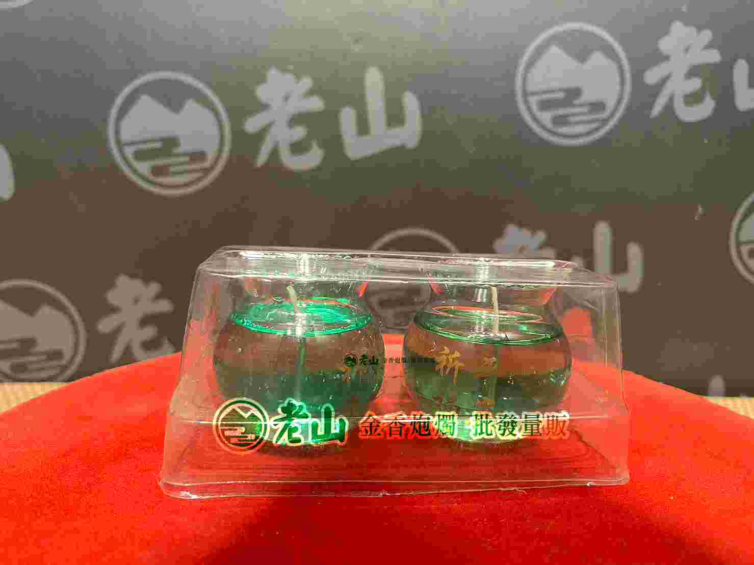 (綠色)水晶蓮花燭補充包(對)