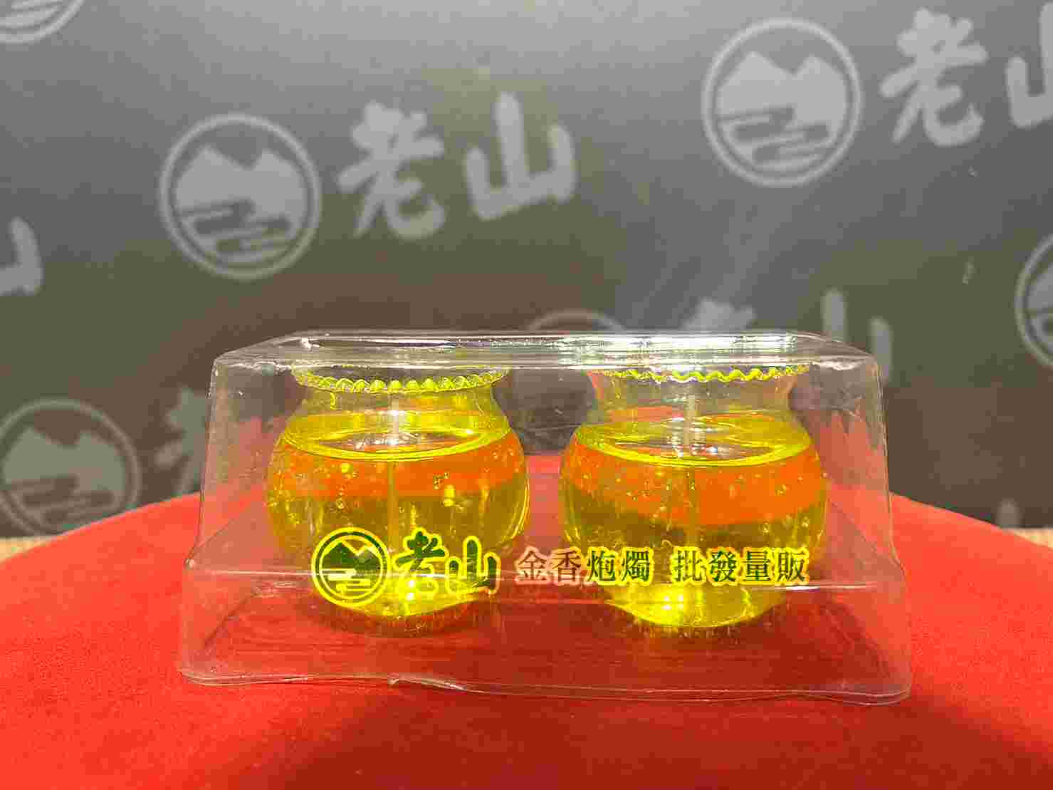 (黃色)水晶蓮花燭補充包(對)