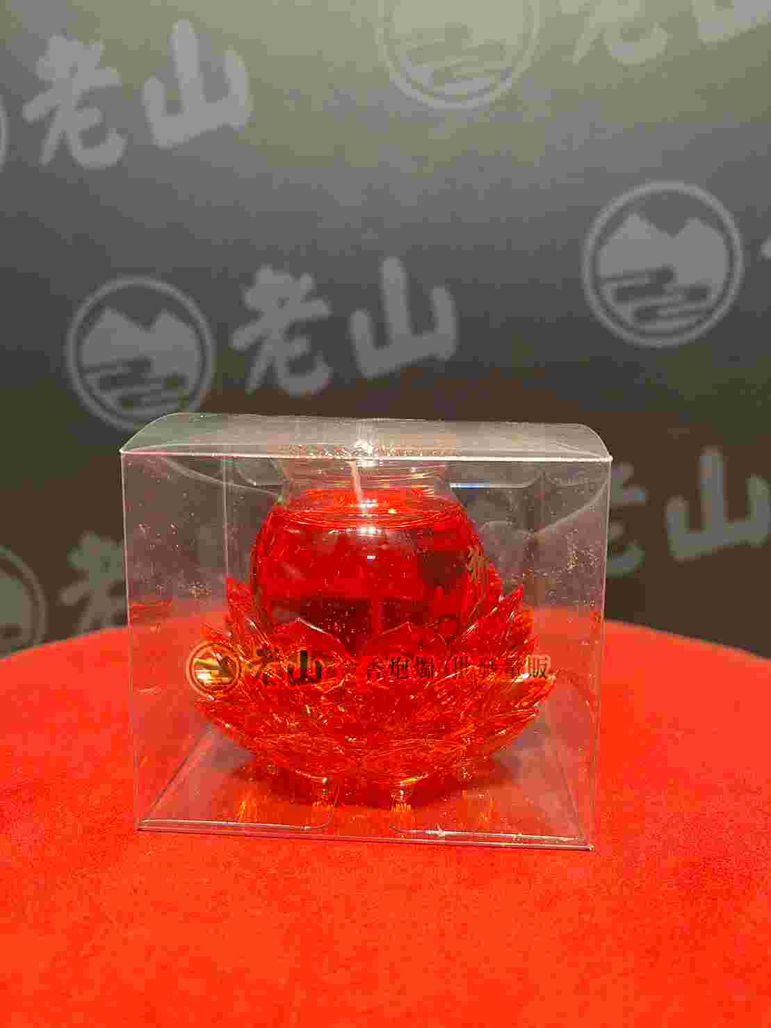 (紅色)水晶蓮花燭(個)