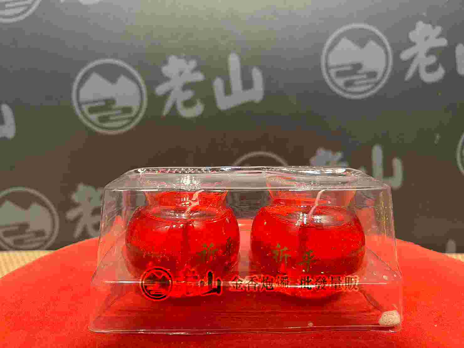 (紅色)水晶蓮花燭補充包(對)